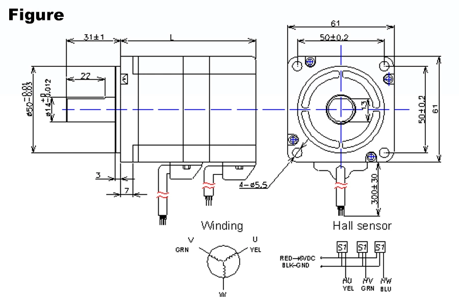 60bl3a50 24VDC 78W 0.25n. M 3000rpm Electric DC Motor