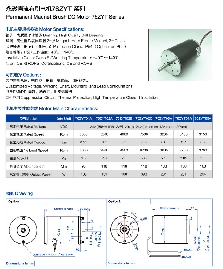 12V 24V Customized Brushed or Brushless Electric DC Pump Motor Used for Air Pump, Hydraulic Pump, Water/ Fuel/Oil/Vacuum/Medical Pump, Anti-Vibration Low Noise